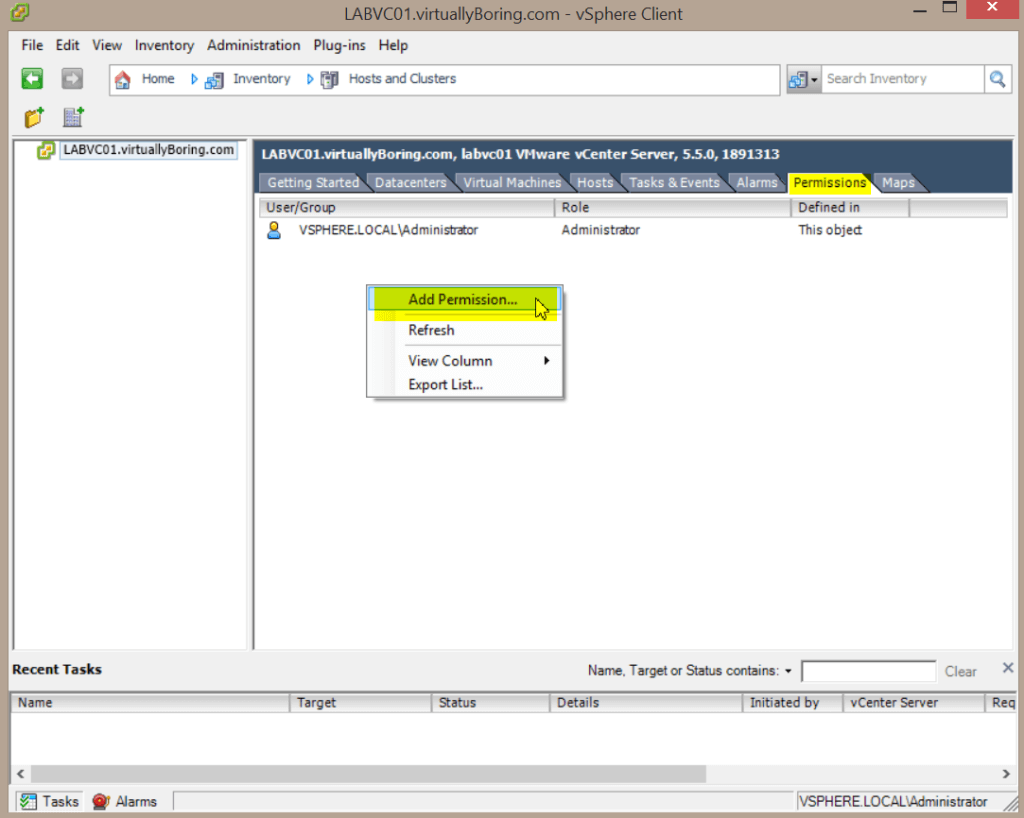 Installing VMware ESXi and vCenter 5.5 [Part 5] - Virtually Boring