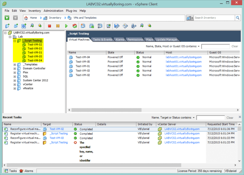 Add Virtual Machines (.VMX) to Inventory using PowerShell Virtually