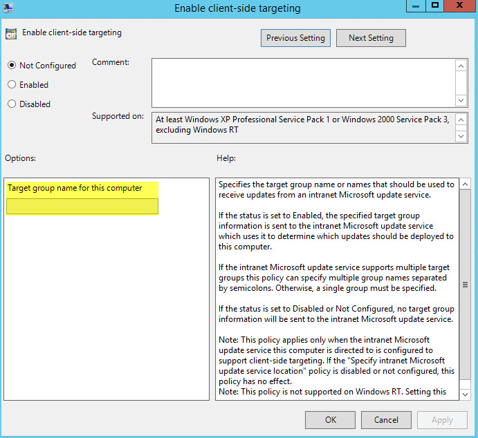 Wsus Status Hung