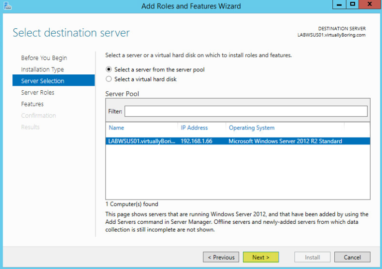 Настройка wsus windows server 2012 r2