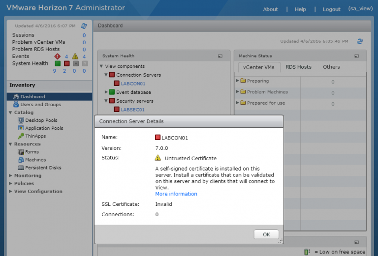 An ssl error occurred vmware horizon что такое