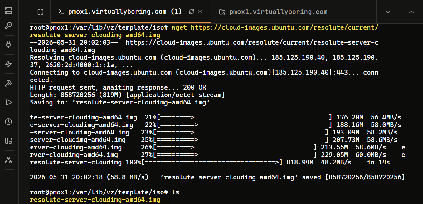 Step 1 - Download Ubuntu 26.04 Cloud Image