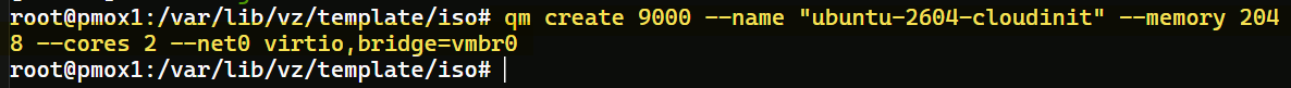 Step 3 - Create the VM Shell