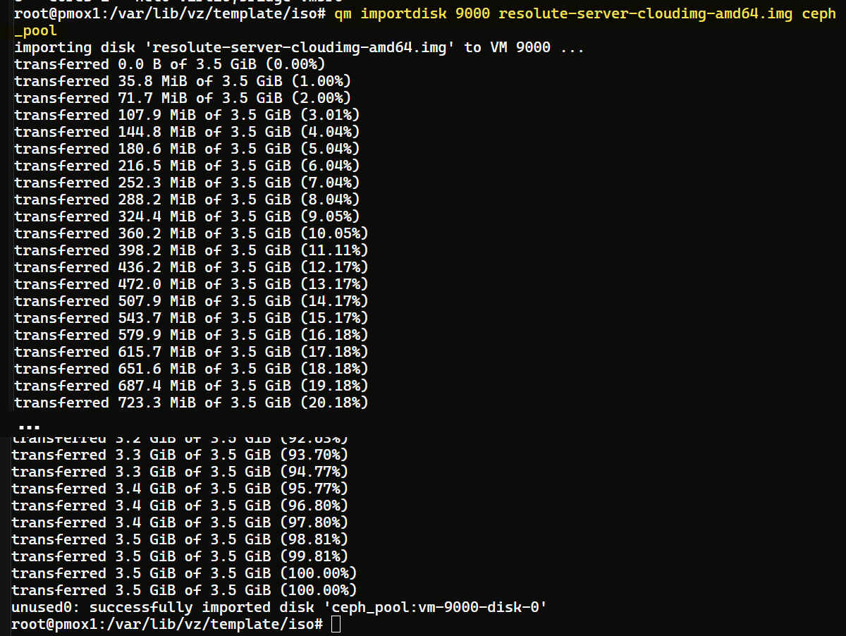Step 4 - Import Disk to Ceph