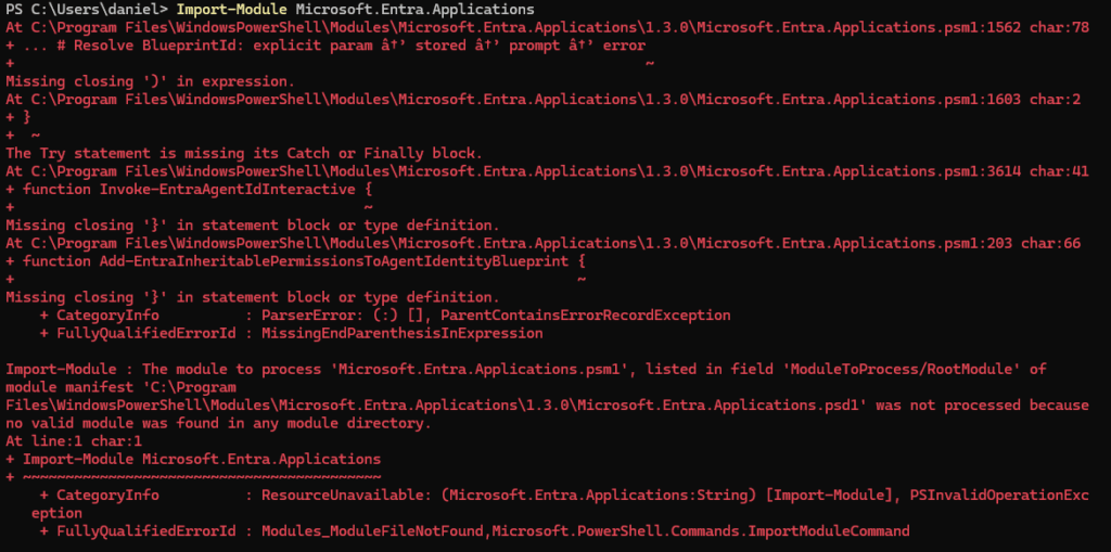 Installing PowerShell 7 with winget to fix the encoding error
